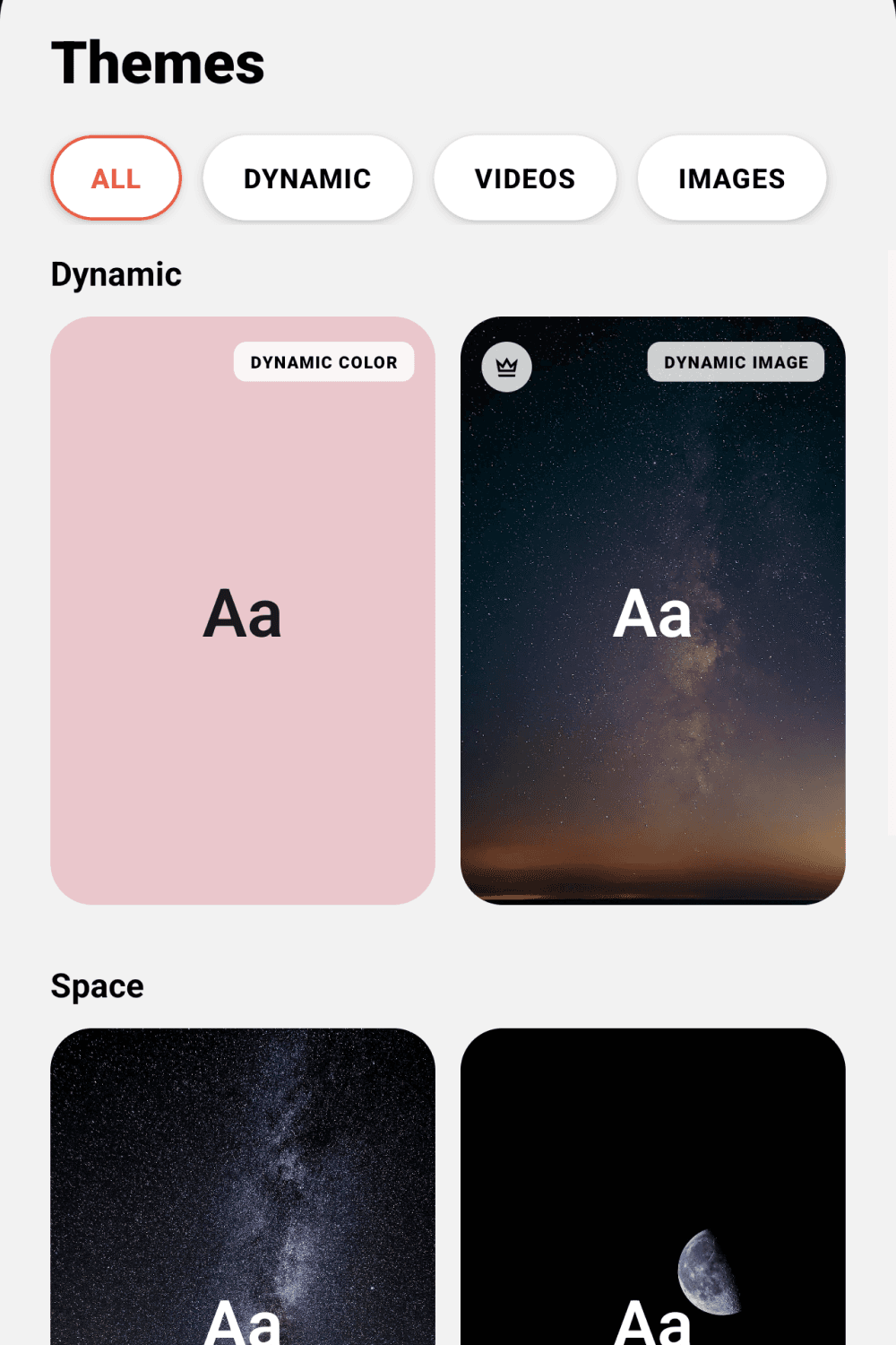 Themes placeholder